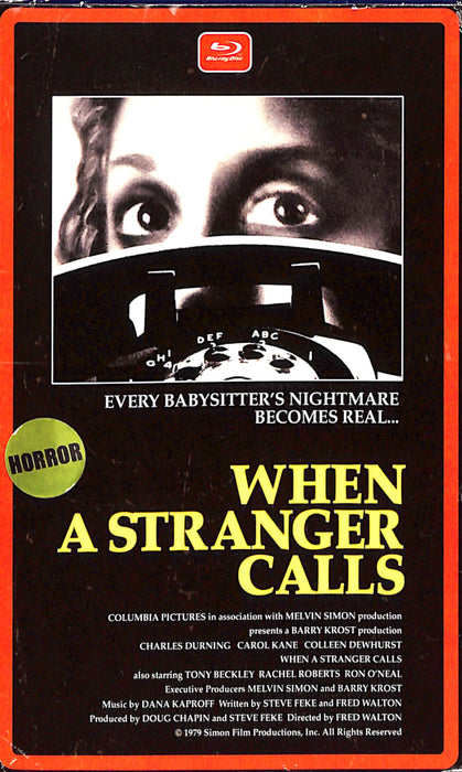 When a Stranger Calls Blu-ray (Retro VHS Packaging)