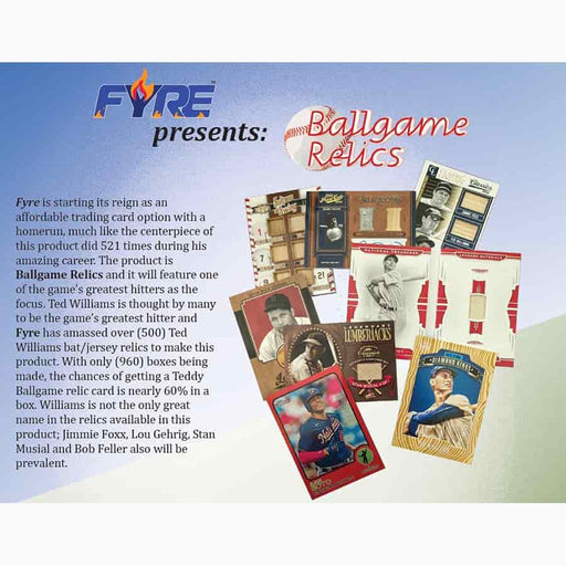 2024 Fyre Ballgame Relics Baseball Box