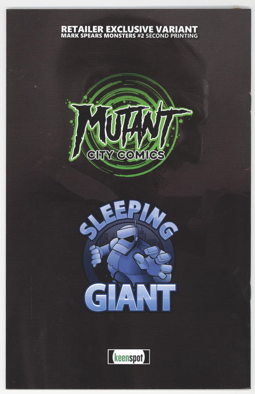 Mark Spears Monsters #2 (9.2) 2nd Print Limited To 250