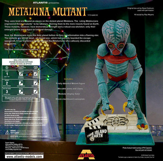 1/12 Atlantis Metaluna Mutant Monster Plastic Model Kit