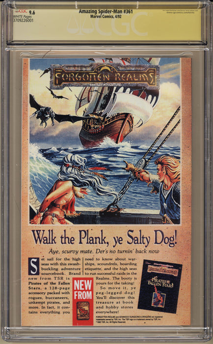 Amazing Spider-Man #361 CGC SS (9.6)