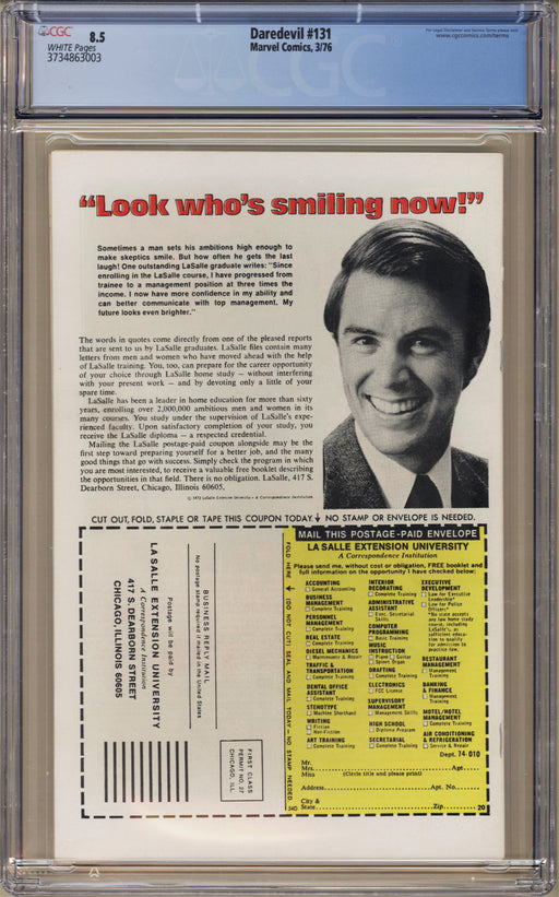 Daredevil 131 CGC (8.5)