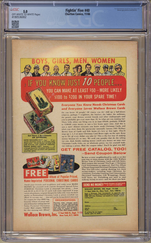 Fightin' Five #40 CGC (5.0)