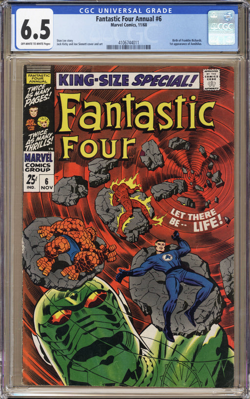 Fantastic Four Annual #6 CGC (6.5)