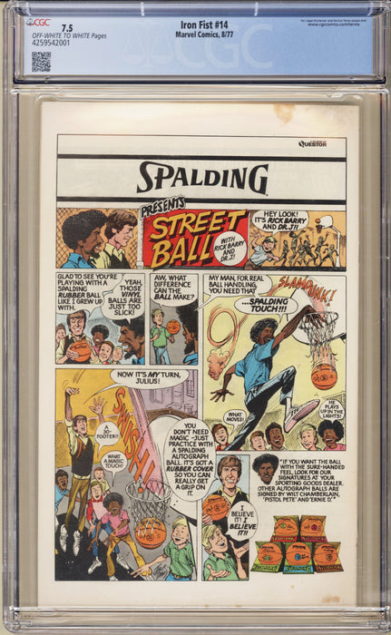 Iron Fist #14 CGC (7.5)