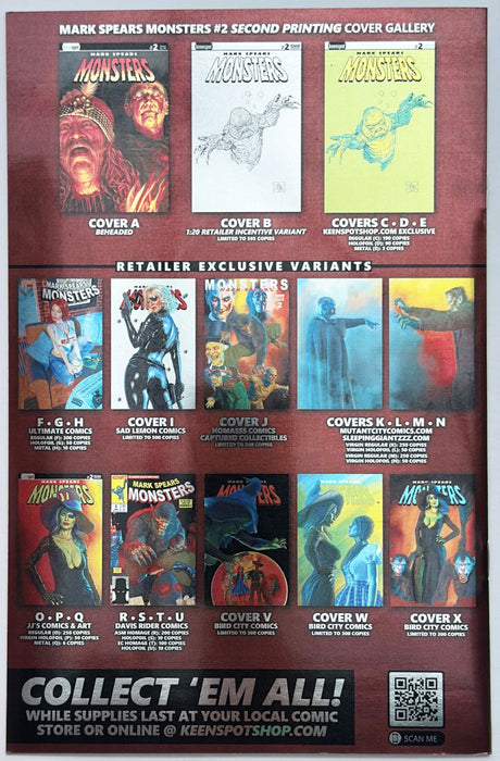 Mark Spears Monsters #2 (9.4) Holofoil 2nd Print