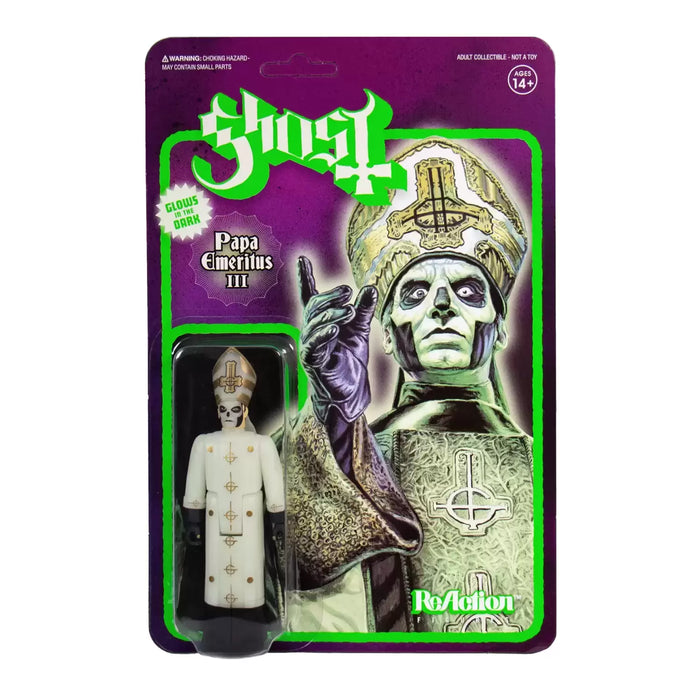 Ghost ReAction Figure - Papa Emeritus III Glow In The Dark