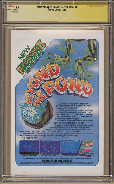 Marvel Super Heroes Secret Wars #8 CGC SS (9.6) Signed by Shooter, Beatty, Zeck