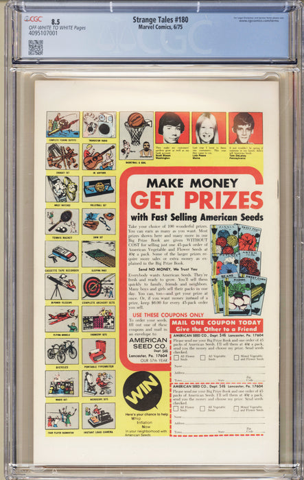 Strange Tales #180 CGC (8.5)