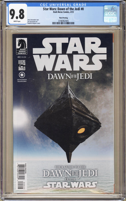Star Wars: Dawn Of The Jedi #0 CGC (9.8)
