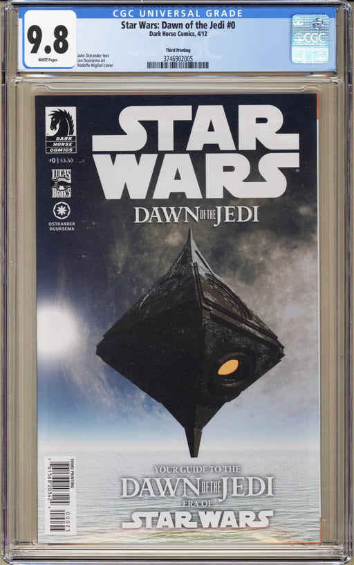 Star Wars: Dawn Of The Jedi #0 CGC (9.8)