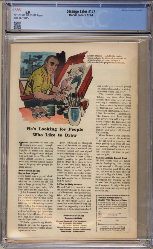 Strange Tales #127 CGC (6.0)