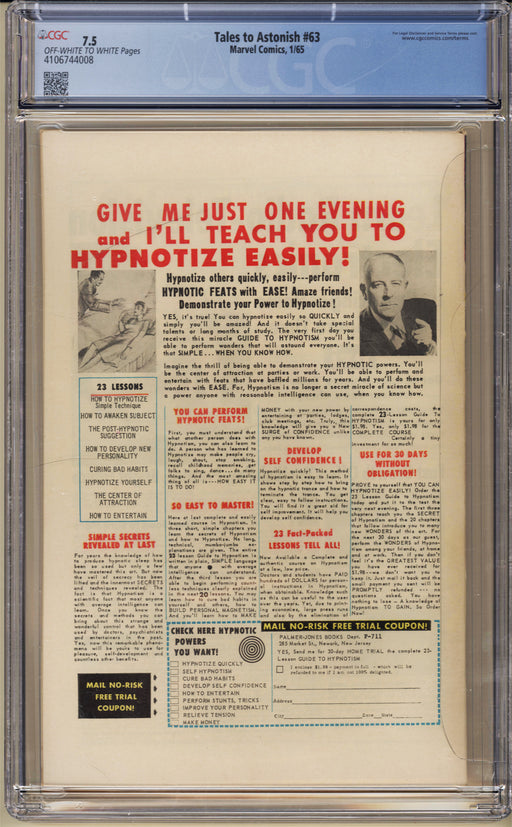 Tales To Astonish #63 CGC (7.5)