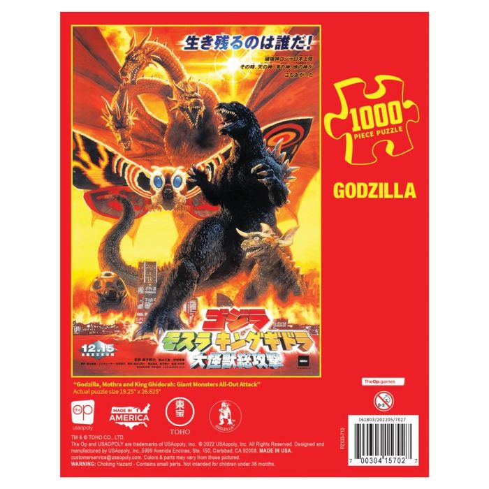 Puzzle: "Godzilla , Mothra and King Ghidorah: Giant Monsters All-Out Attack" 1000 Piece