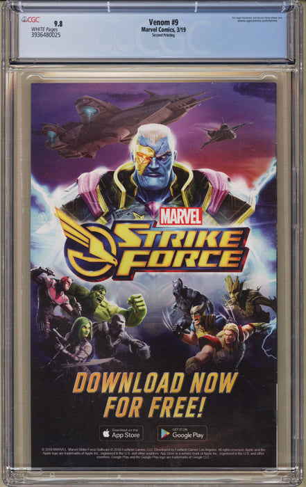 Venom #9 CGC (9.8) 2nd Print