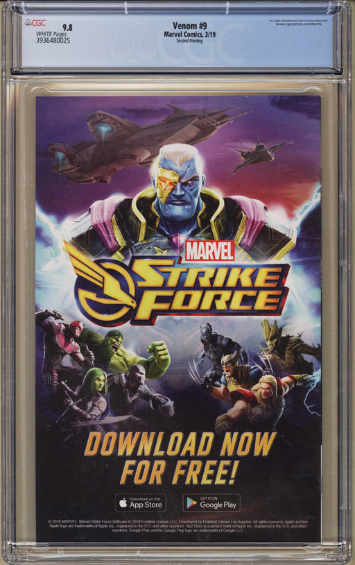 Venom #9 CGC (9.8) 2nd Print